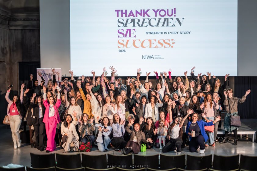 Attendees gathered at NIWA Sprechen Sie Success 2026 summit in Vienna celebrating International Women's Day