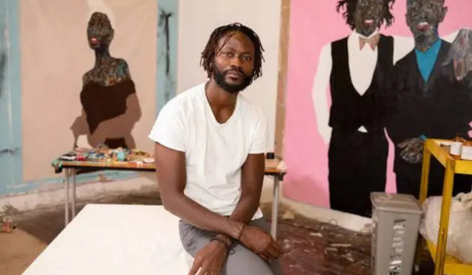 Amoako Boafo Ghanaian painter whose finger-painting technique and Black figurative portraits have redefined contemporary art globally