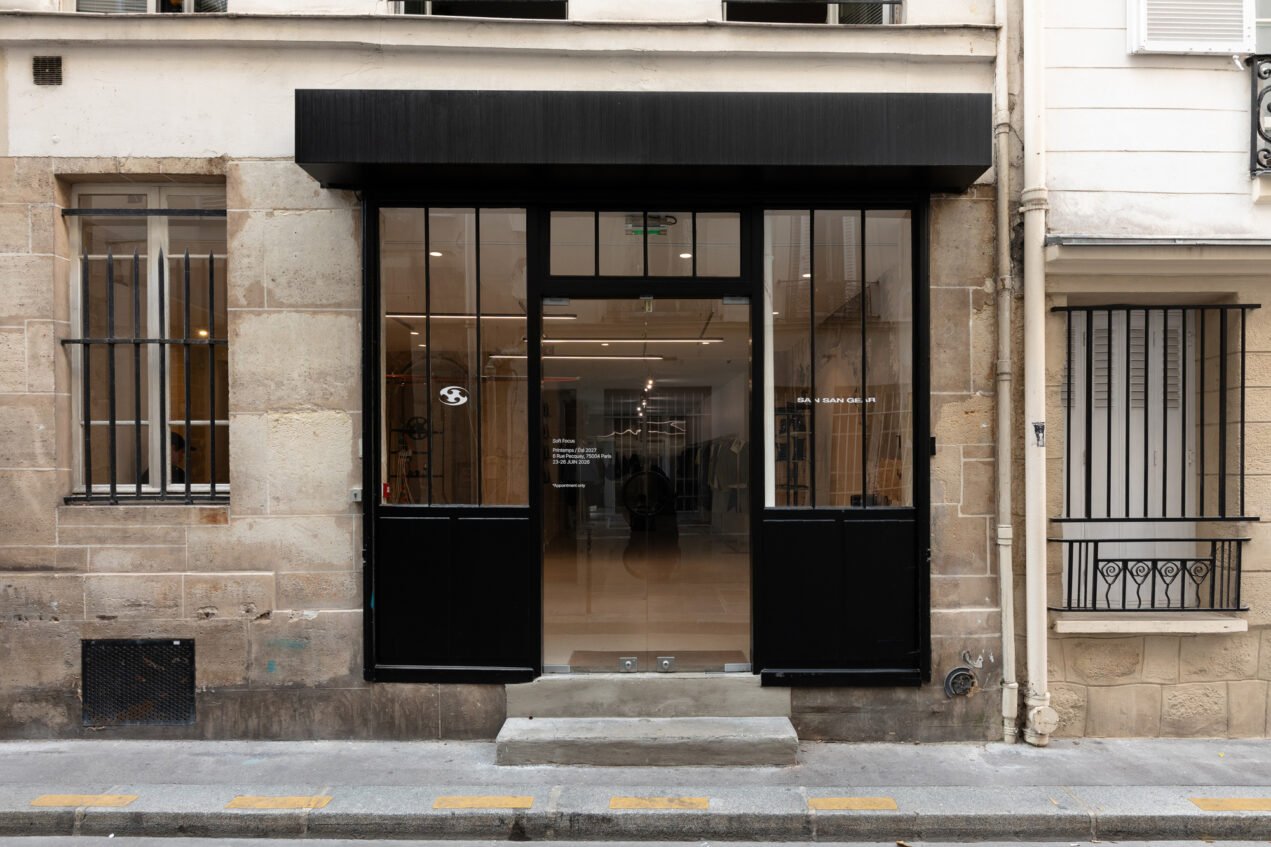 SAN SAN GEAR Spring Summer 2027 Soft Focus collection Paris showroom