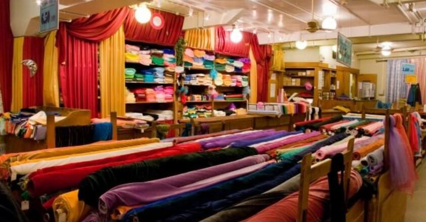 Pierre Paris Marché Saint-Pierre Paris — a six-storey textile market at the foot of Montmartre where designers source couture fabrics and end-of-roll coupons