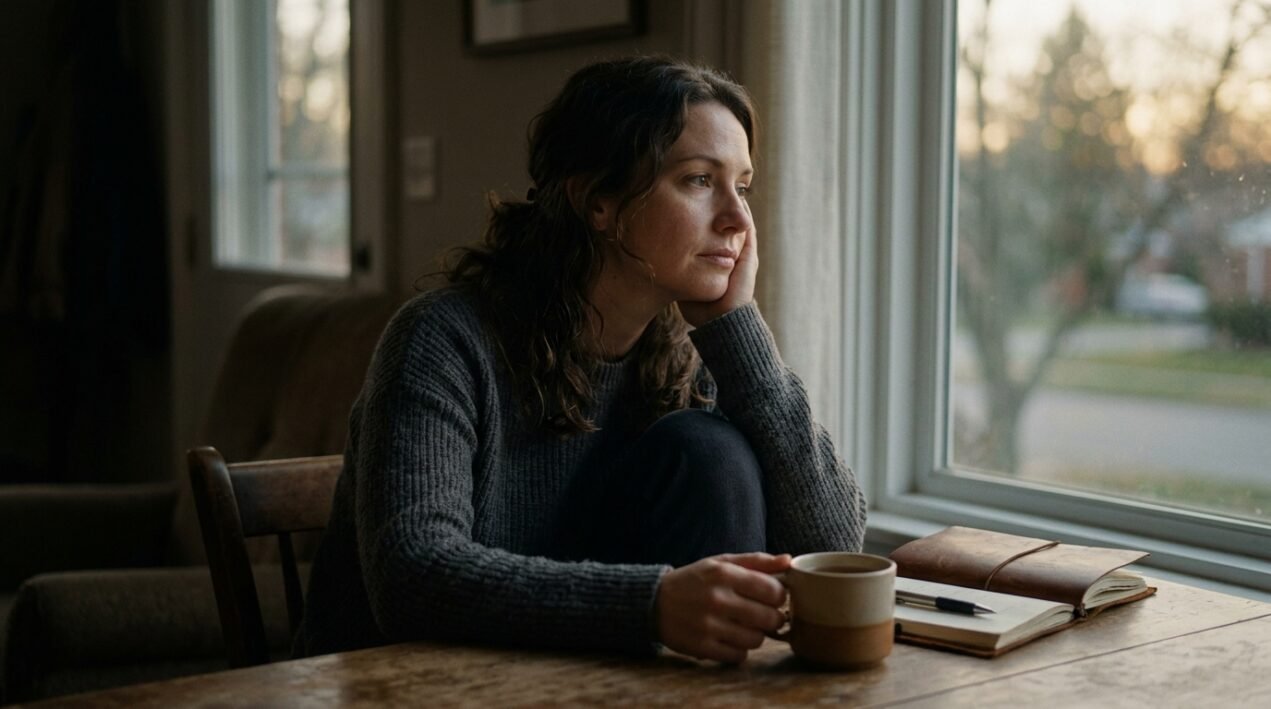 Woman reflecting on the emotional cost of people-pleasing and setting healthy boundaries