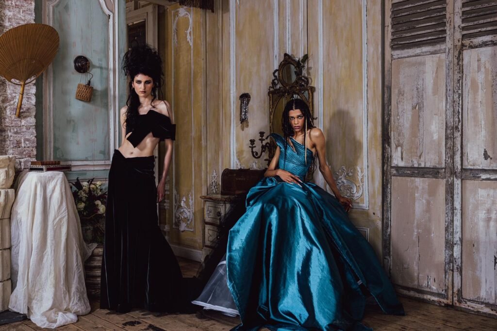 Distressed fashion garment by Brian De Carvalho